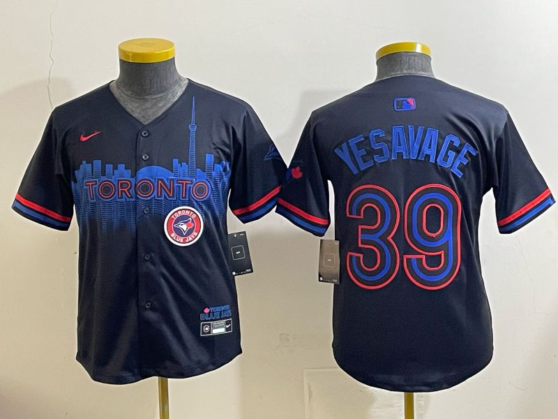 Youth 2025 Nike Toronto Blue Jays #39 Yesavage Blue Game MLB Jersey 02->youth mlb jersey->Youth Jersey